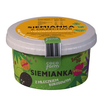 Coco Farm, Siemianka z orzechami i mleczkiem kokosowym, 50 g