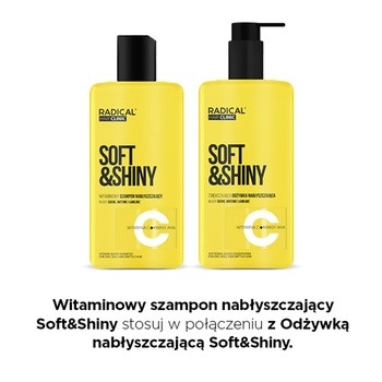 Radical Hair Clinic Soft&Shiny, witaminowy szampon nabłyszczający, 300 ml