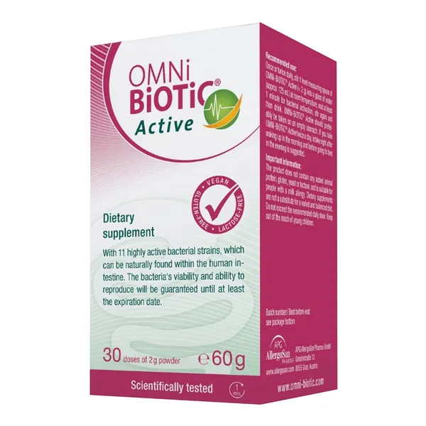 Пробиотик Omni-Biotic Active, 11 штаммов, порошок, 60 г