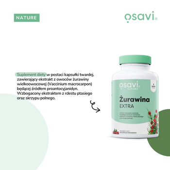 Osavi Żurawina Extra, kapsułki twarde, 60 szt.