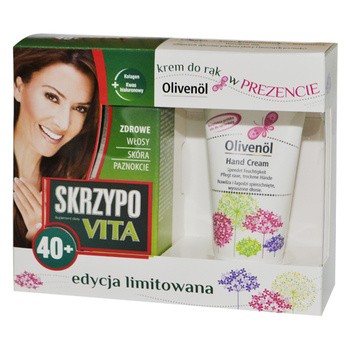 Skrzypovita 40+, tabletki powlekane, 42 szt + krem do rąk Olivenol, 50 ml GRATIS