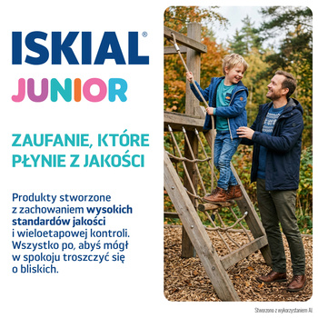 Iskial Junior Omega-3, żelki, smak truskawkowy, 30 szt.