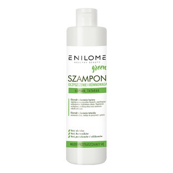 Enilome Healthy Beauty Green, szampon oczyszczenie i równowaga, 300 ml