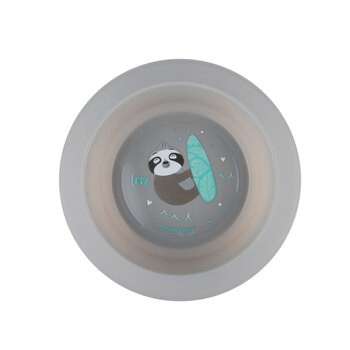 Canpol Babies, zestaw naczyń 2 elementy, EXOTIC ANIMALS, szary, 1 szt.