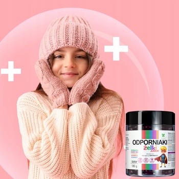 Lanco Nutritions Odporniaki Junior, żelki, smak malinowy, 60 szt.