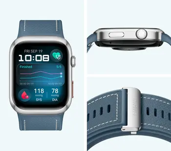 Huawei Watch D2, smartwatch z wbudowanym ciśnieniomierzem nadgarstkowym, niebieski, 1 szt.