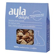 Ayla Delight, medaliony z indyka, liofilizowane przysmaki dla kota, 28 g