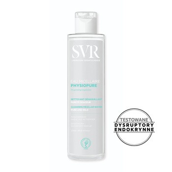 SVR Physiopure Eau Micellaire, delikatnie oczyszczająca woda micelarna, 200 ml