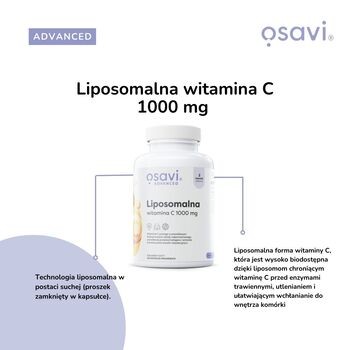 Osavi Liposomalna witamina C 1000 mg, kapsułki twarde, 120 szt.