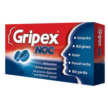 Gripex Noc, tabletki powlekane, 6 szt.