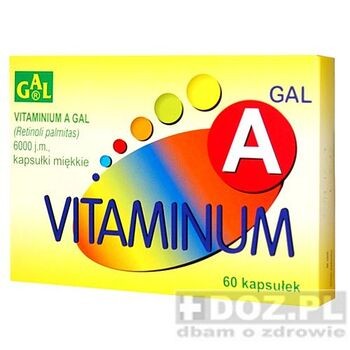 Vitaminum A, kapsułki elastyczne, 6000 j.m., 60 szt