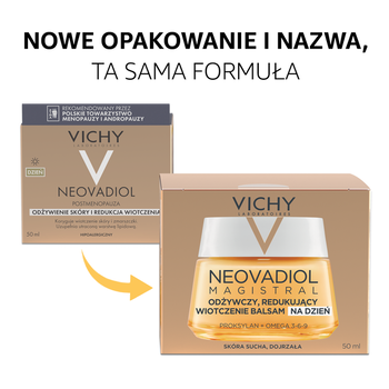 Zestaw Vichy Neovadiol Magistral, odżywczy i redukujący wiotczenie balsam na dzień, 50 ml + odżywczy i modelujący owal twarzy krem na noc, 50 ml
