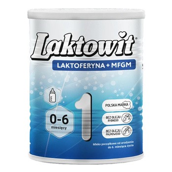 Laktowit Laktoferyna+MFGM 1, mleko początkowe od urodzenia do 6. miesiąca życia, 400 g