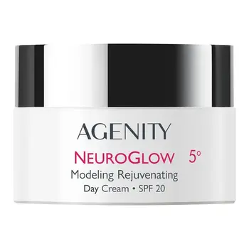 Zestaw Agenity Neuroglow 5º Rozświetlenie, krem na dzień, 50 ml + krem na noc, 25 ml + kosmetyczka
