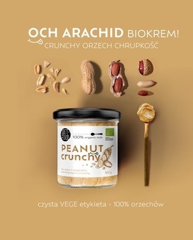 Diet-Food, Bio Krem z Orzechów Arachidowych Crunchy, 300 g