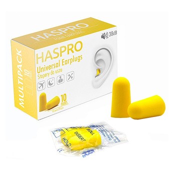 Haspro Multi10, stopery do uszu, żółte, 10 par