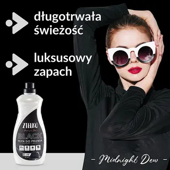 Zielko, Płyn do prania tkanin czarnych i ciemnych Midnight Dew, 1520 ml