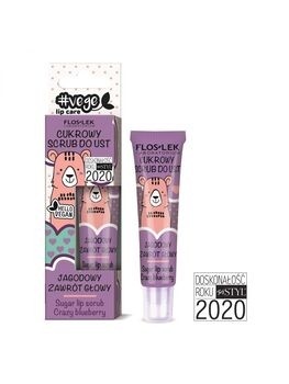 Flos-Lek, Vege Lip Care, cukrowy scrub do ust, jagodowy zawrót głowy, 14 g