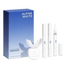 Alpine White, Whitening Kit, zestaw do wybielania zębów, lampa LED + żel do wybielania, 3 x 2 ml