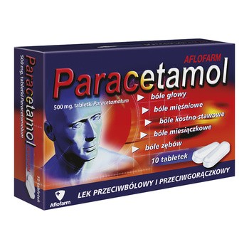 Paracetamol Aflofarm, 500 mg, tabletki, 20 szt.