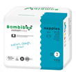 Bambiboo Cottonwear, jednorazowe pieluszki z bawełną organiczną i wycięciem na pępek, 2 Mini, (3-8 kg), 26 szt.