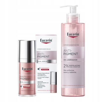 Zestaw Eucerin Anti-Pigment, serum na przebarwienia, 30 ml + żel oczyszczający, 400 ml