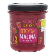 Pszczelarz Kozacki, Na dobry dzień, miód z maliną bio, 375 g https://azcdn.doz.pl/image/d/product/f9a07b85-scale-180x180.png