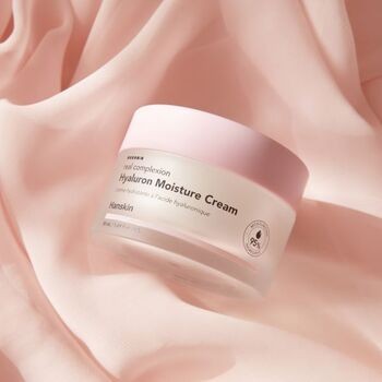 Hanskin Real Complexion Hyaluron Moisture Cream, krem nawilżający z kwasem hialuronowym, 50 ml