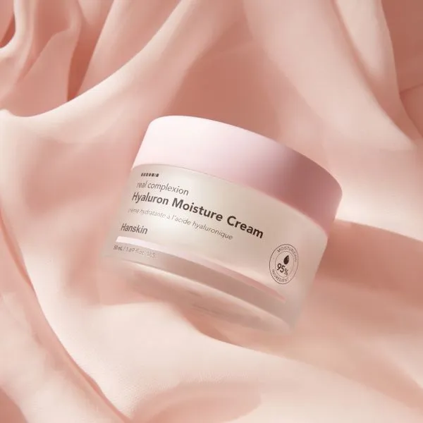 Крем для лица Hanskin Real Complexion Hyaluron Moisture Cream увлажняющий, с гиалуроновой кислотой, 50 мл — фото 3