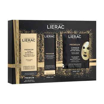 Zestaw Promocyjny Lierac Premium, kuracja, 30 ml + odżywczy krem, 30 ml + złota maska, 1 szt. GRATIS