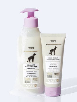 Yope Creamy, kremowe nawilżające mydło w płynie, musk, 300 ml