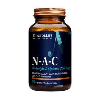DoctorLife N-A-C 250 mg N-Acetylo-L-Cysteina, kapsułki, 60 szt.