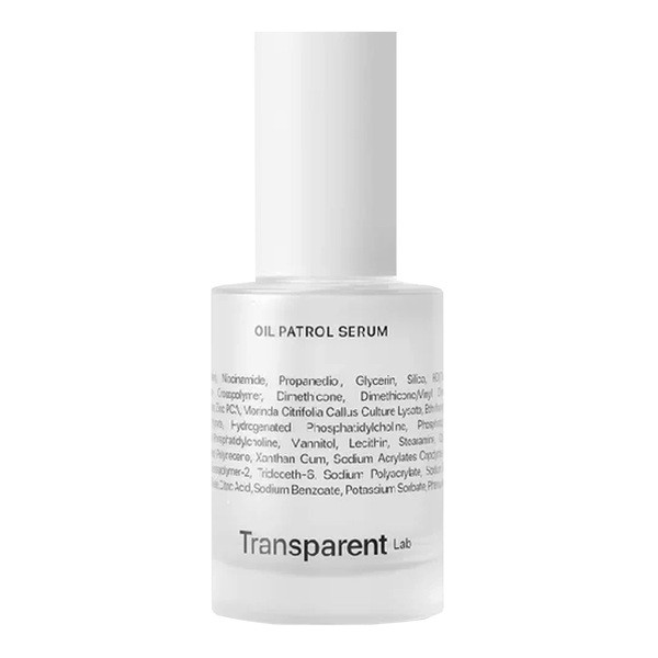 Transparent Lab Transparent Lab Oil Patrol, serum matujące, 30 ml — Składniki i ocena