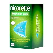 Nicorette FreshMint Gum, 2 mg, 105 szt. (import równoległy LGO)