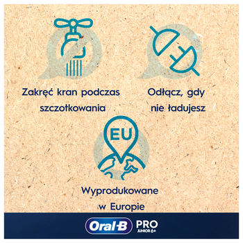 Oral-B, Pro Junior 6+, Frozen, szczoteczka elektryczna
