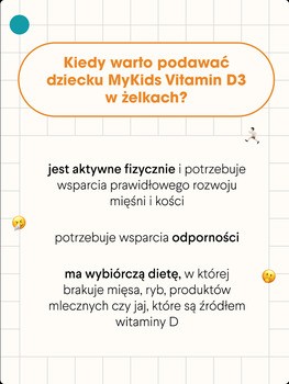 HealthLabs MyKids Vitamin D3, żelki, smak jabłkowy, 60 szt.