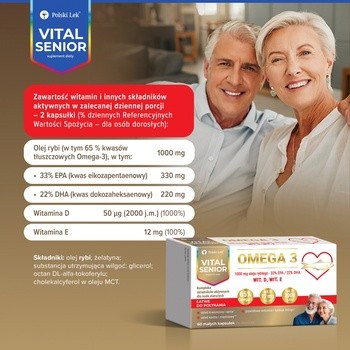 Vital Senior Omega 3, kapsułki, 60 szt.
