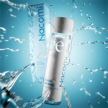 Nacomi Glacier Skin Drink, intensywnie nawilżająca esencja do twarzy, 200 ml