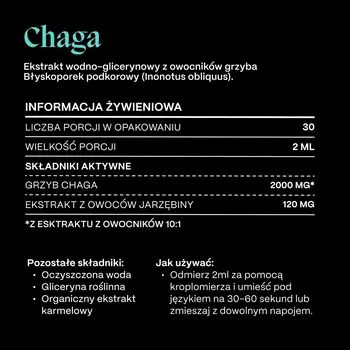 Soma Chaga, płyn, 60 ml