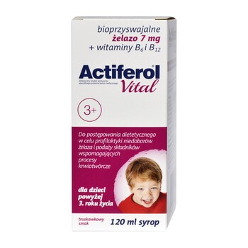 Actiferol Vital 3+, syrop, 120 ml