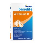 Humana benelife Witamina D, krople, 5,5 ml