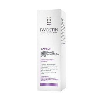 Iwostin Capillin, ujędrniający krem na naczynka, SPF 20, 40 ml