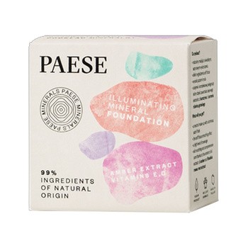 Paese Minerals, rozświetający podkład mineralny, 201W Beige, 7 g