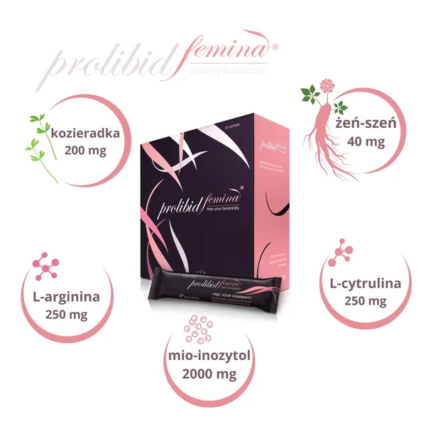 Комплекс для женщин Establo Pharma Prolibid Femina с инозитолом и L-аргинином, порошок, 30 саше — фото 3