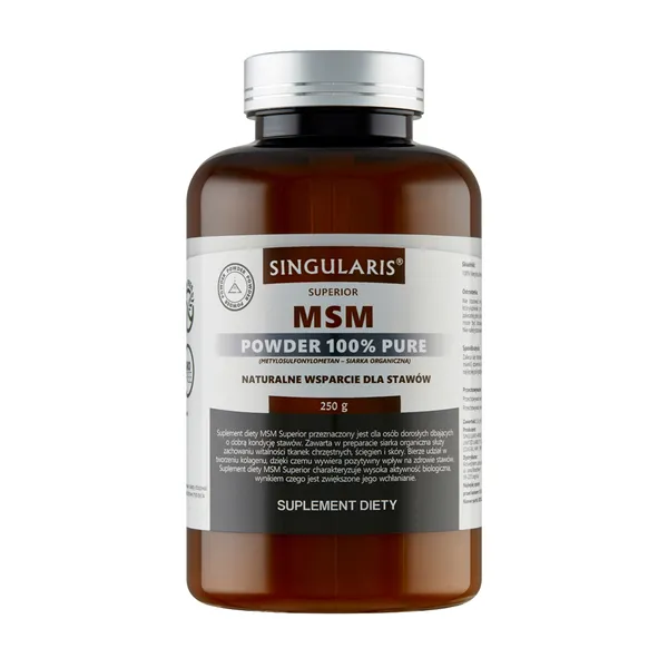 МСМ в порошке Singularis Superior MSM Powder, метилсульфонилметан, 250 г