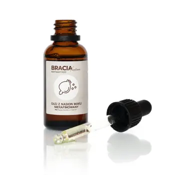 Bracia Mydlarze Olej makowy nierafinowany, krople, 30 ml