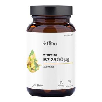 Aura Herbals Witamina B7 2500 mcg, kapsułki, 120 szt.