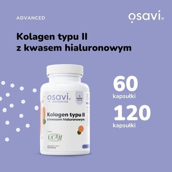 Osavi Kolagen typu II z kwasem hialuronowym, kapsułki, 60 szt.