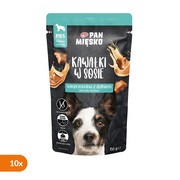 Zestaw 10 x Pan Mięsko, karma mokra dla psa, wieprzowina z dzikiem, 150 g