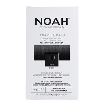 NOAH, farba do włosów, 1.0 Black, 140 ml